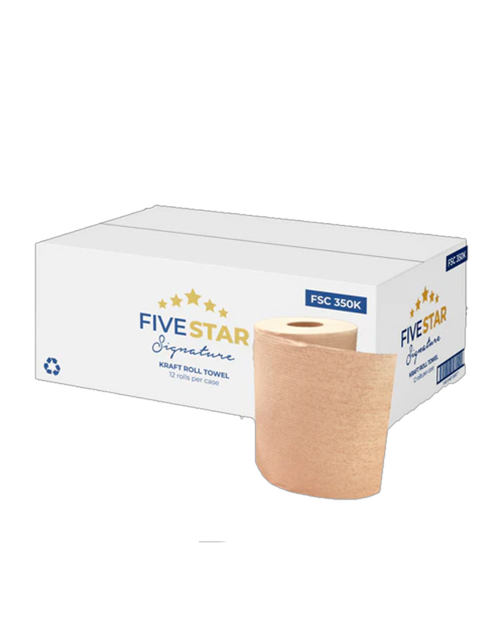 Five Star Kraft Roll Paper Towel, Brown